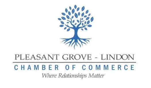Pleasant Grove and Lindon, Utah Chamber of Commerce Member Badge